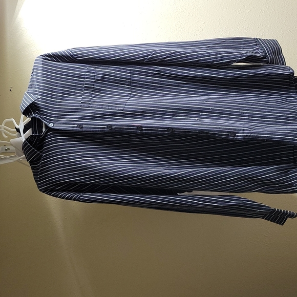 MB Studios 2 - XLT Black,green,gray and white button-up dress shirt - Picture 1 of 3